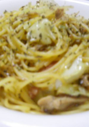 ランチに♪キノコとベーコンのバジルパスタ-レシピのメイン写真