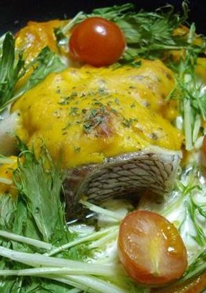 タジンで簡単鯛のワイン蒸し梅マヨ焼き-レシピのメイン写真