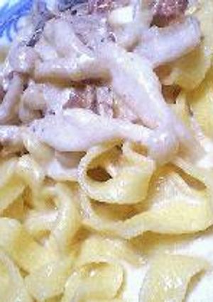 きのこクリームパスタ-レシピのメイン写真
