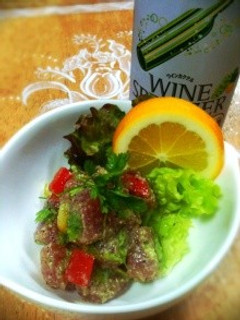 おつまみにマグロタルタル♪-レシピのメイン写真