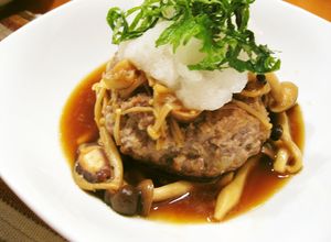 たっぷりきのこの和風おろしハンバーグ☆-レシピのメイン写真