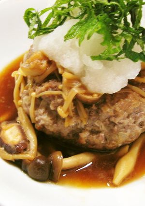 たっぷりきのこの和風おろしハンバーグ☆-レシピのメイン写真