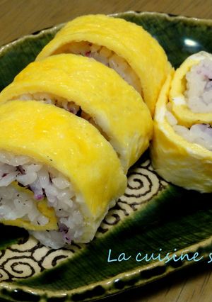のり巻に飽きたら☆卵巻きご飯！-レシピのメイン写真
