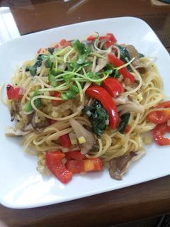 冷蔵庫にあるもので♪オイルパスタ☆-レシピのメイン写真