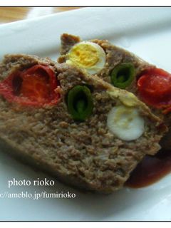 *カラフル、ミートローフ*-レシピのメイン写真