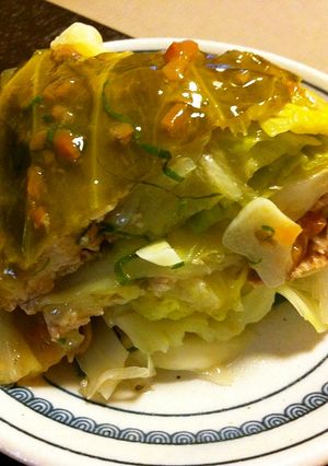 ビタミンUとK？キャベツと豚肉の重ね蒸し-レシピのメイン写真