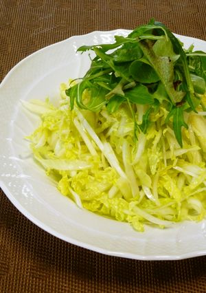 白菜の芯とリンゴのサラダ-レシピのメイン写真