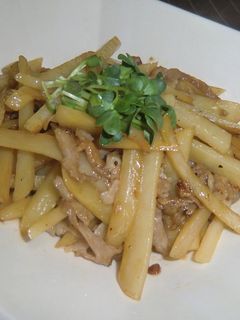 じゃがいもと豚肉の千切り炒め~★-レシピのメイン写真