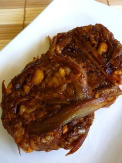 残りご飯で!!ゴボウと大豆のお焼き-レシピのメイン写真