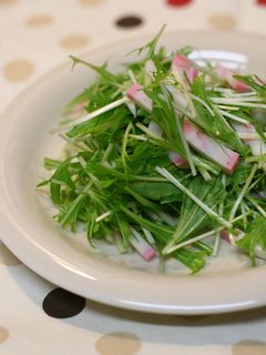 水菜と蒲鉾のサラダ✿-レシピのメイン写真