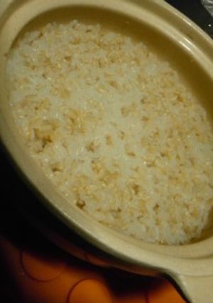 ダイエットに！土鍋でこんにゃく玄米ご飯-レシピのメイン写真