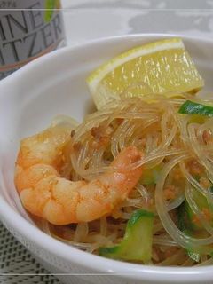 エビと豚挽き肉のレモン春雨-レシピのメイン写真