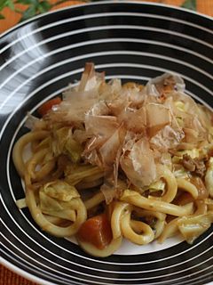 カレーの残りで♪焼きカレーうどん★-レシピのメイン写真