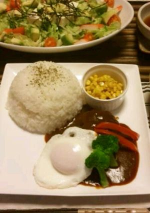 カフェ風♪ハンバーグプレート-レシピのメイン写真