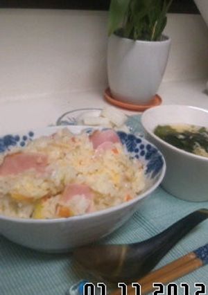 ネギ油が命★ウチの五目チャーハン②-レシピのメイン写真
