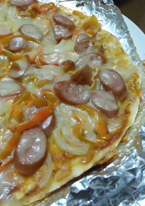 お腹いっぱいピザ-レシピのメイン写真