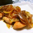 サーモン(生鮭)の玉葱にんにくバター醤油