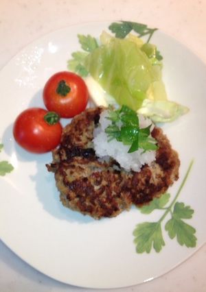 子どもも満足☆豆腐入りハンバーグ-レシピのメイン写真