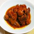 ごぼうと牛肉の赤ワイン煮込み