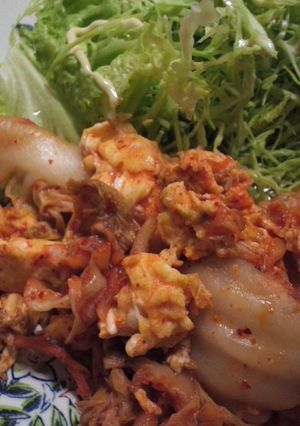 残ったキムチで卵焼き-レシピのメイン写真
