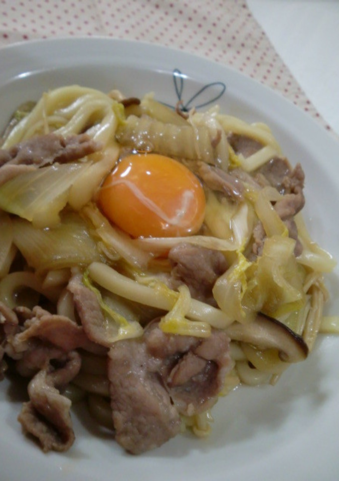 すき焼き風★焼きうどん-レシピのメイン写真