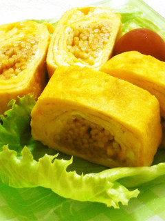 リメイク☆スパゲティ入り卵焼き♫-レシピのメイン写真
