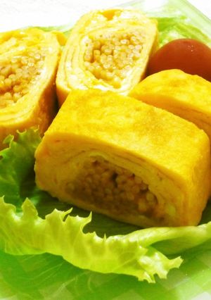 リメイク☆スパゲティ入り卵焼き♫-レシピのメイン写真
