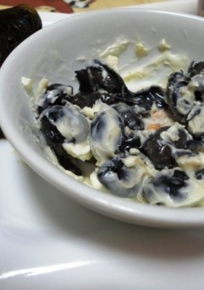 おせちの黒豆をクリームチーズ和え-レシピのメイン写真