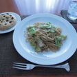 キャベツとアンチョビのパスタゆず胡椒風味