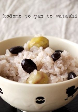 あまった黒豆煮で豆ご飯-レシピのメイン写真