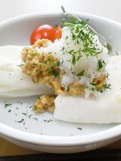 ひきわり納豆でお餅を美味しく。-レシピのメイン写真