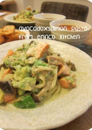 アボカドとサーモンのクリームパスタ☆-レシピのメイン写真
