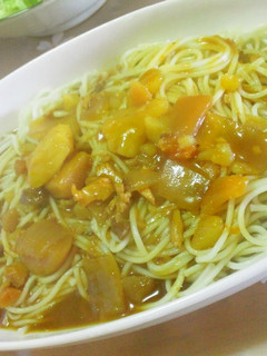 【レトルト1個で二人分】カレーにゅうめん-レシピのメイン写真