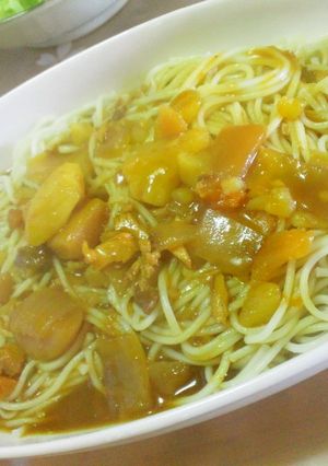【レトルト1個で二人分】カレーにゅうめん-レシピのメイン写真