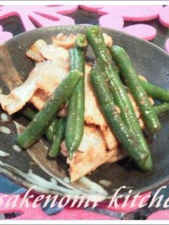 ★いんげんと豚肉のマヨマヨ炒め★-レシピのメイン写真