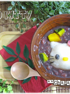 ☆キティちゃんのかぼちゃ入りぜんざい☆-レシピのメイン写真