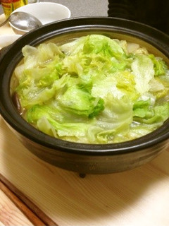 レタスと手羽元のしゃぶしゃぶ風お鍋-レシピのメイン写真