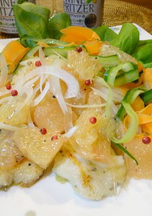 鶏の胸肉グレープフルーツソースかけ♪-レシピのメイン写真