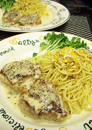 地鶏の塩焼きマスタードソース-レシピのメイン写真