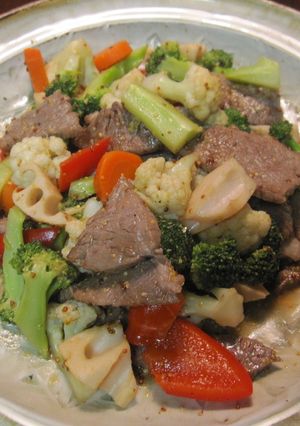 牛肉と野菜のマスタードサラダ-レシピのメイン写真