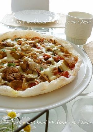 フライパンde餅ピザ④リメイク☆アレンジ-レシピのメイン写真