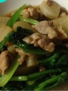 大根と小松菜の炒め煮-レシピのメイン写真