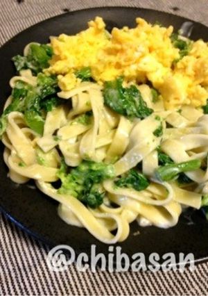 大好きパスタ◎クリーム（菜の花）-レシピのメイン写真