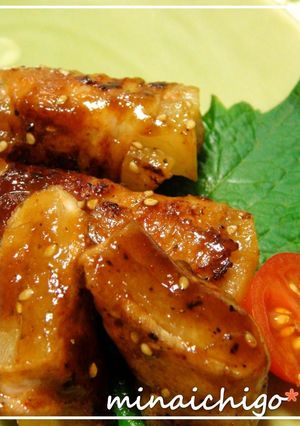 焼肉のタレで♪大根の豚肉巻き-レシピのメイン写真