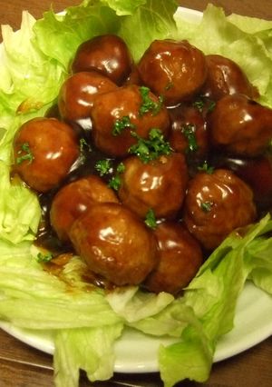 嚥下食に柔らかふわふわ肉団子甘酢あんかけ-レシピのメイン写真