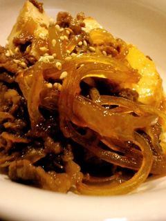 エバラすき焼きのタレで超簡単肉豆腐♪-レシピのメイン写真