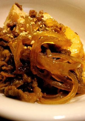 エバラすき焼きのタレで超簡単肉豆腐♪-レシピのメイン写真