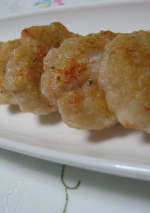 ぷりっシャキ海老れんこん焼き-レシピのメイン写真