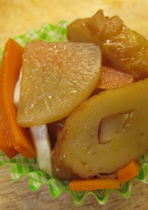 お弁当おかず☆イカ天と野菜の簡単煮物-レシピのメイン写真