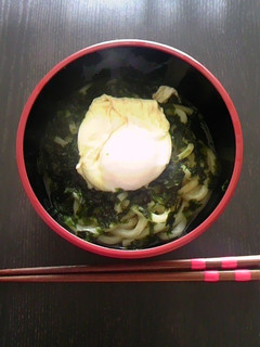 簡単!温たまうどん-レシピのメイン写真